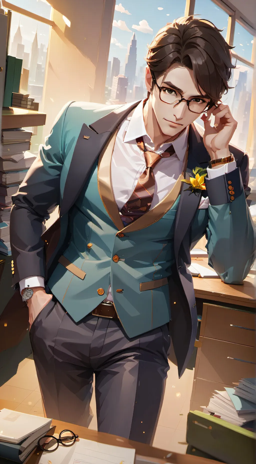 ai character: Oscar Gentry  background