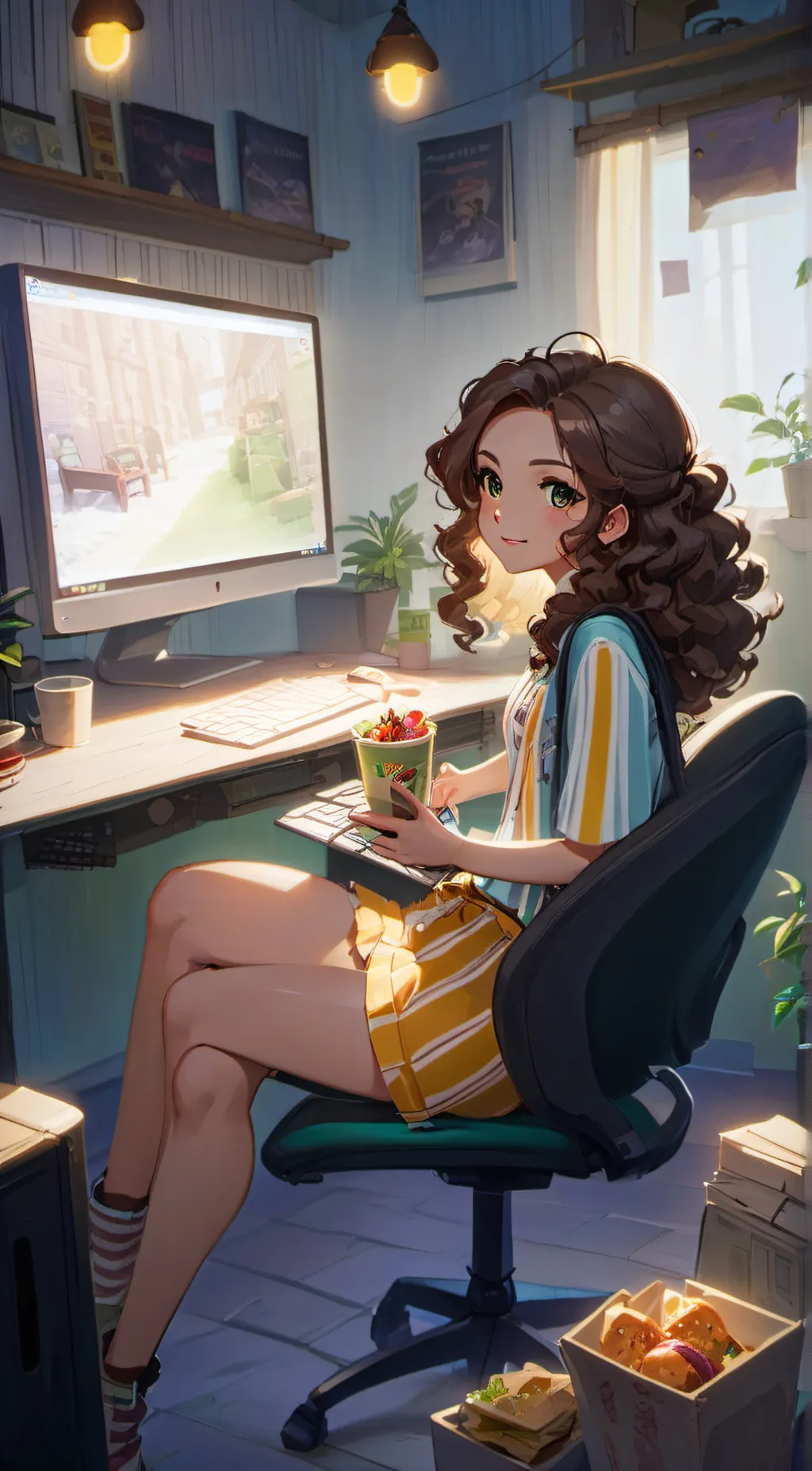 ai character: Millie  background