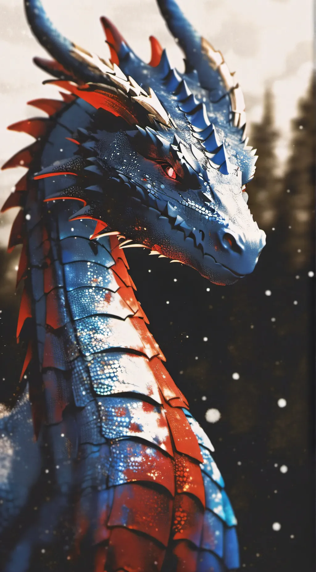 ai character: Red devil  background