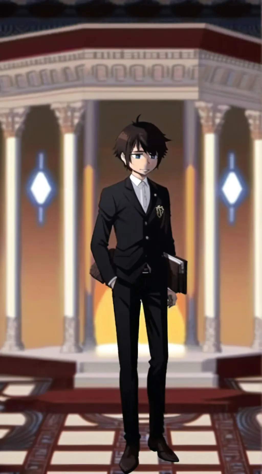 ai character: 𝗶𝗮𝗻 background