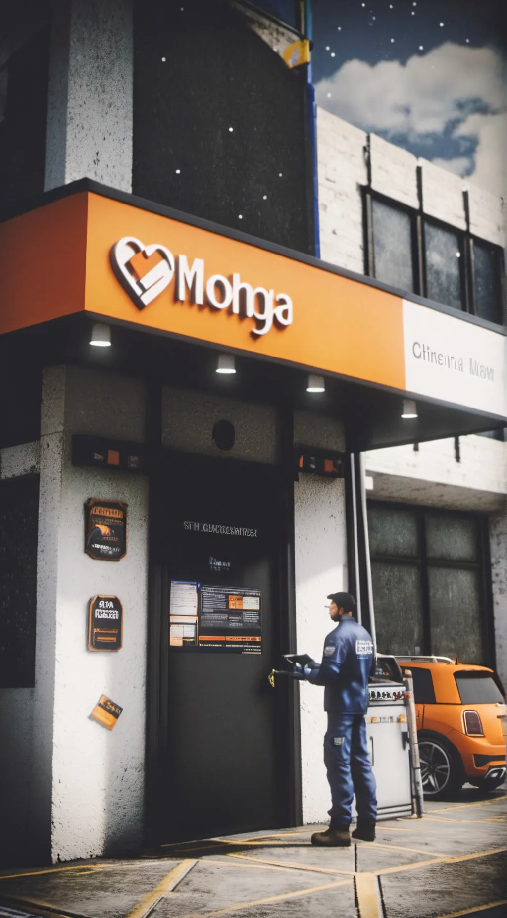 ai character: Neighbor's??? background