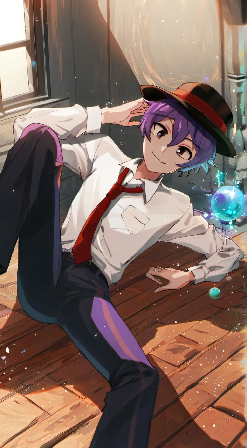 ai character: defectration background