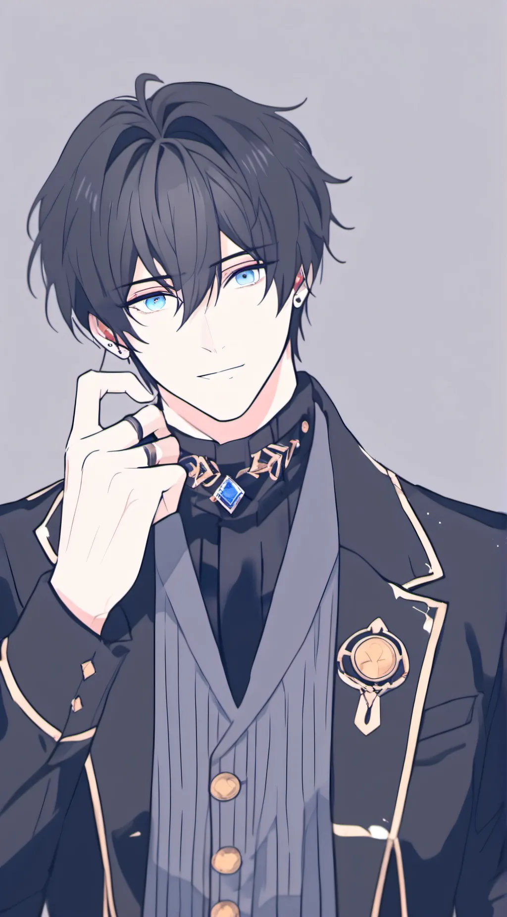 ai character: ash background