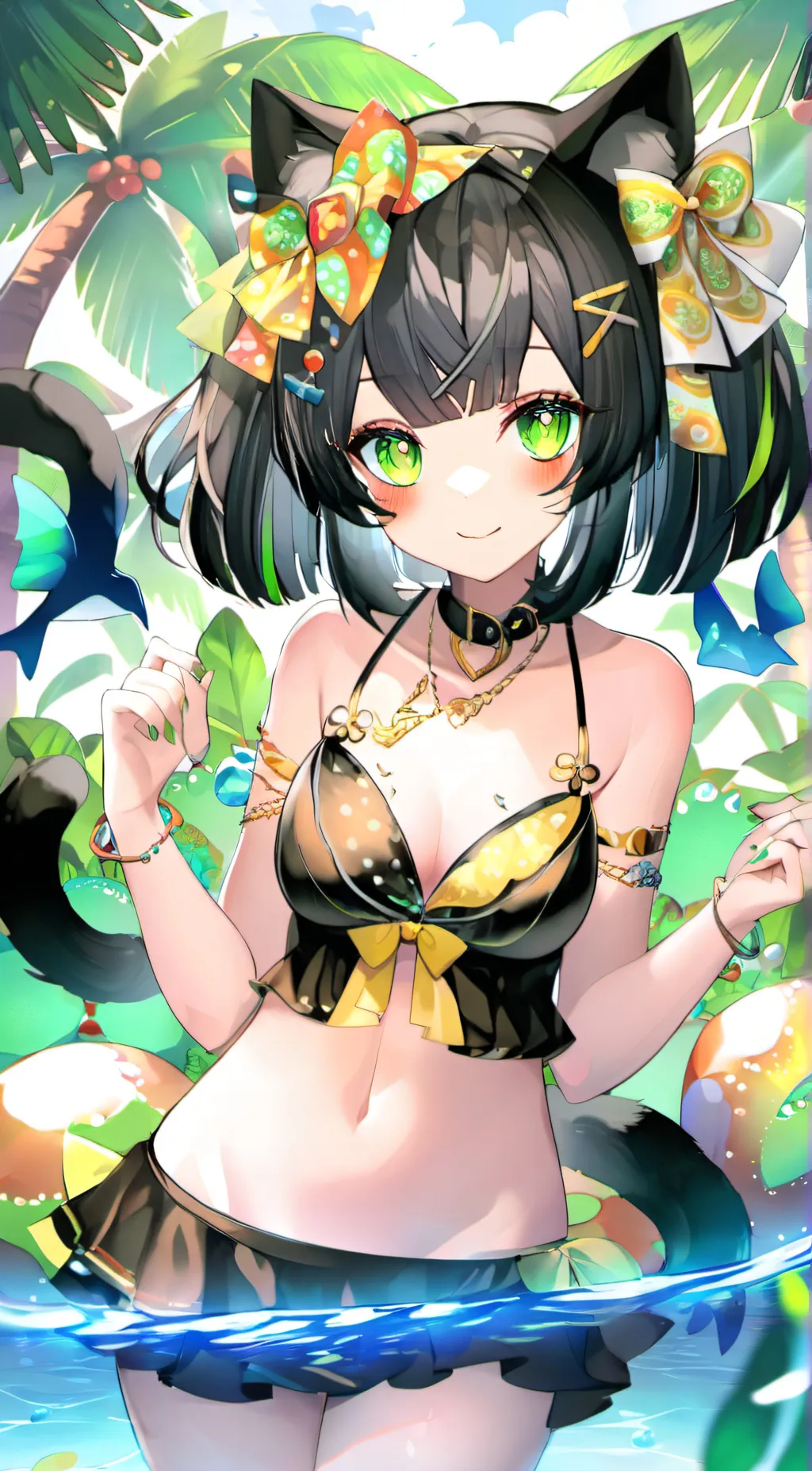 ai character: Neko  background