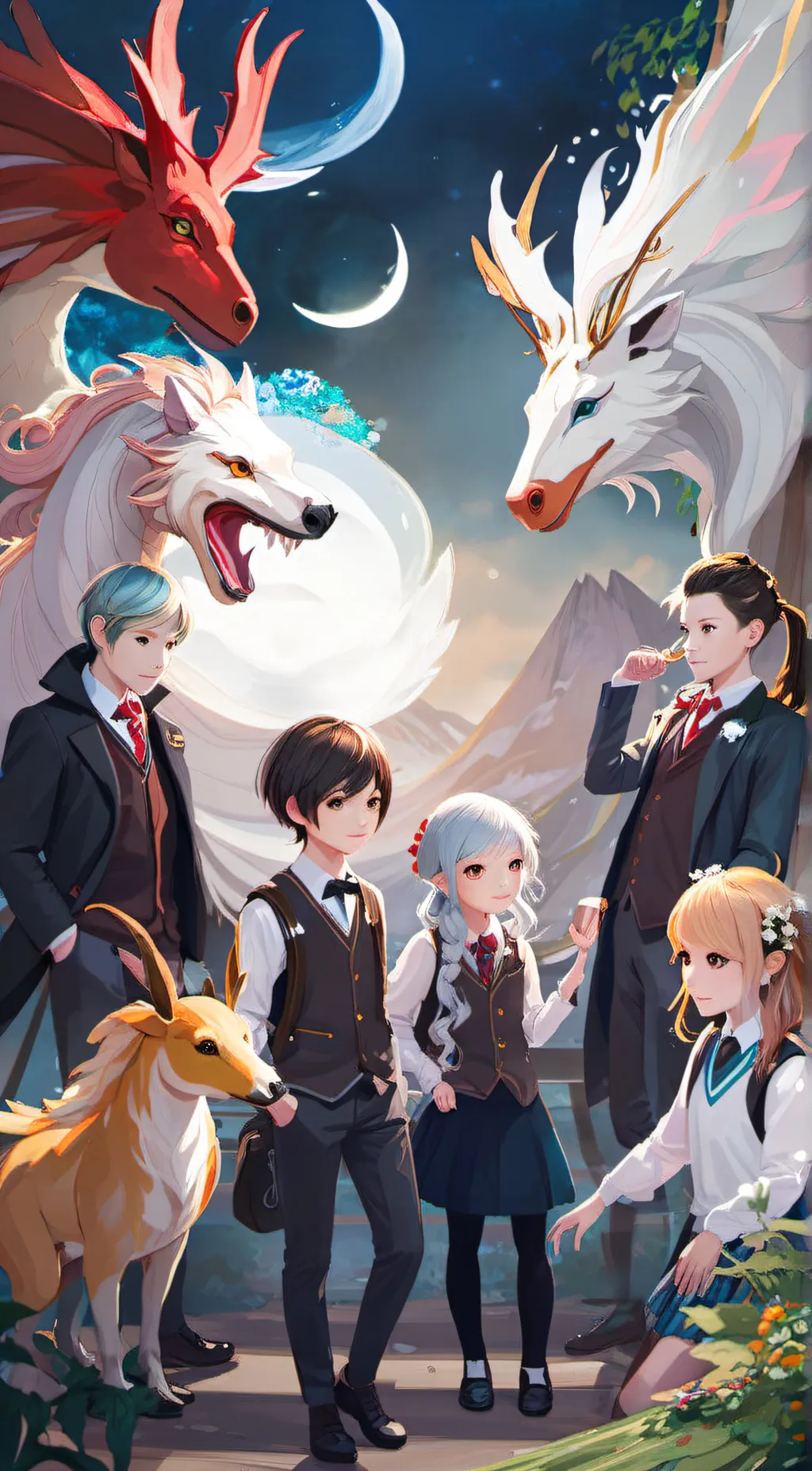 ai character: School of Mythics background