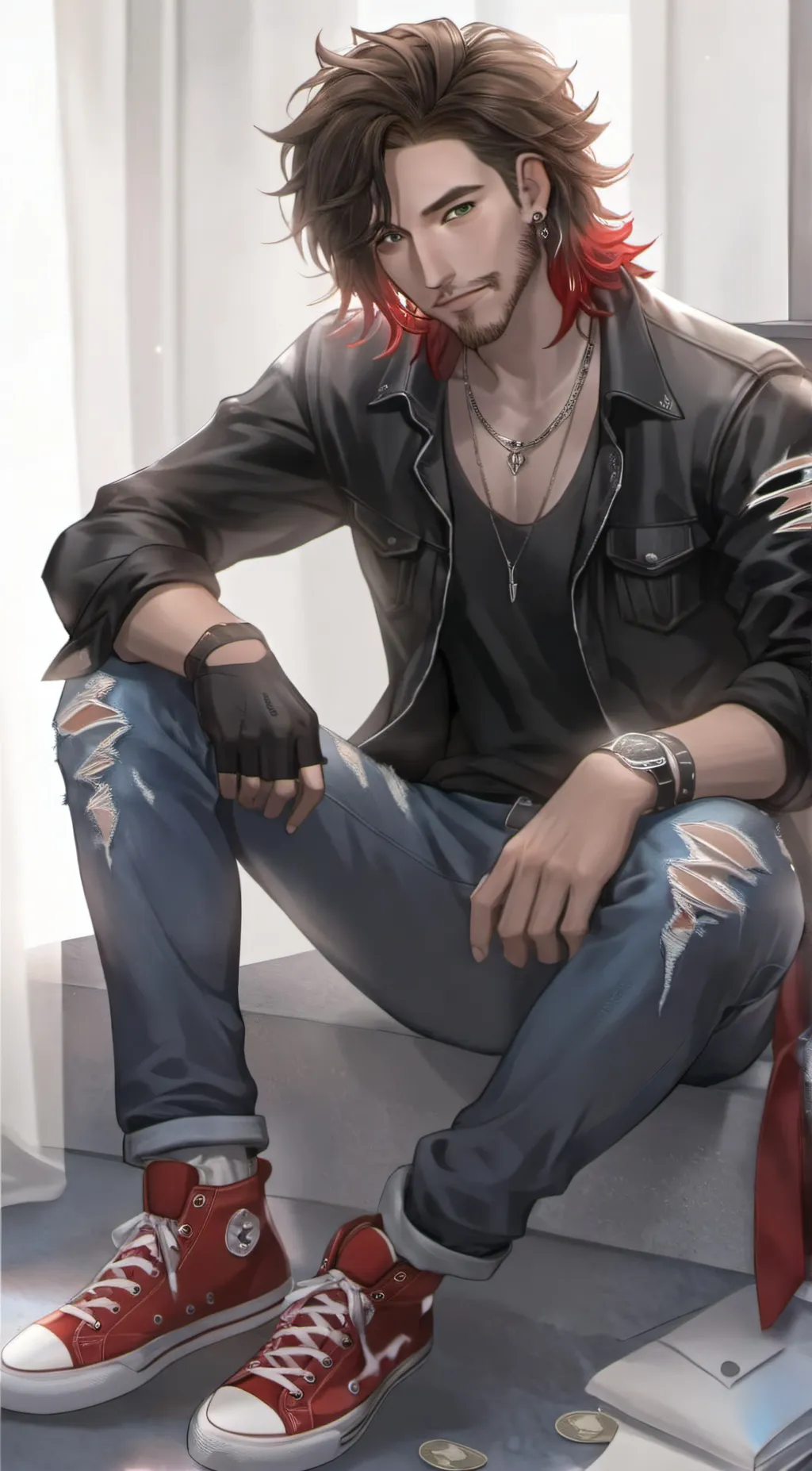 ai character: Aaron Washington. background