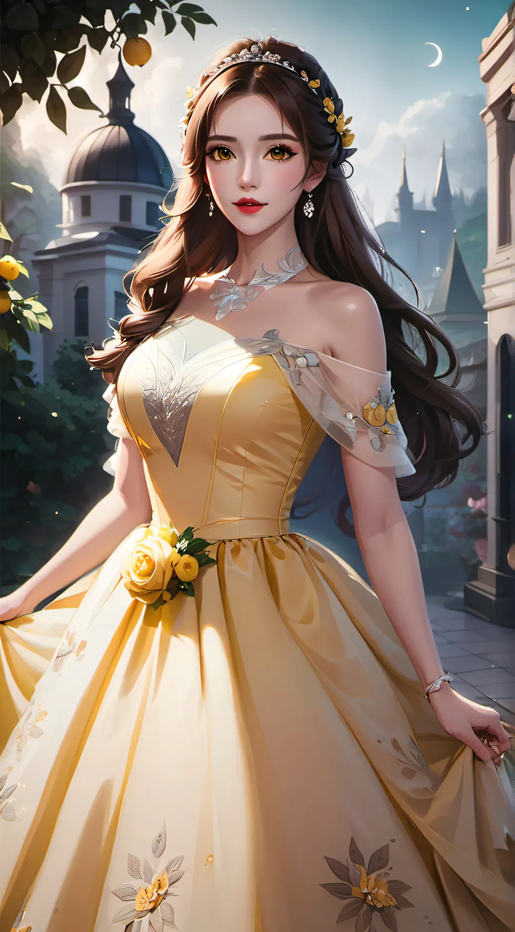 ai character: beauty & the beast background