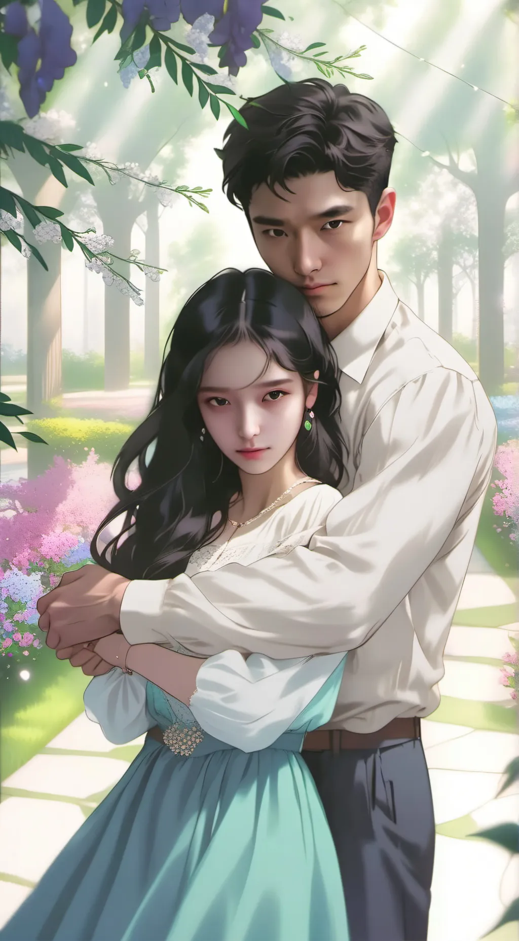 ai character: love background