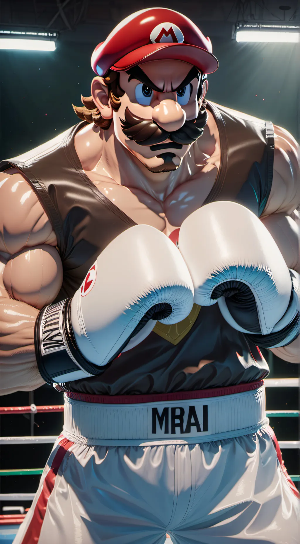 ai character: Buff Mario background
