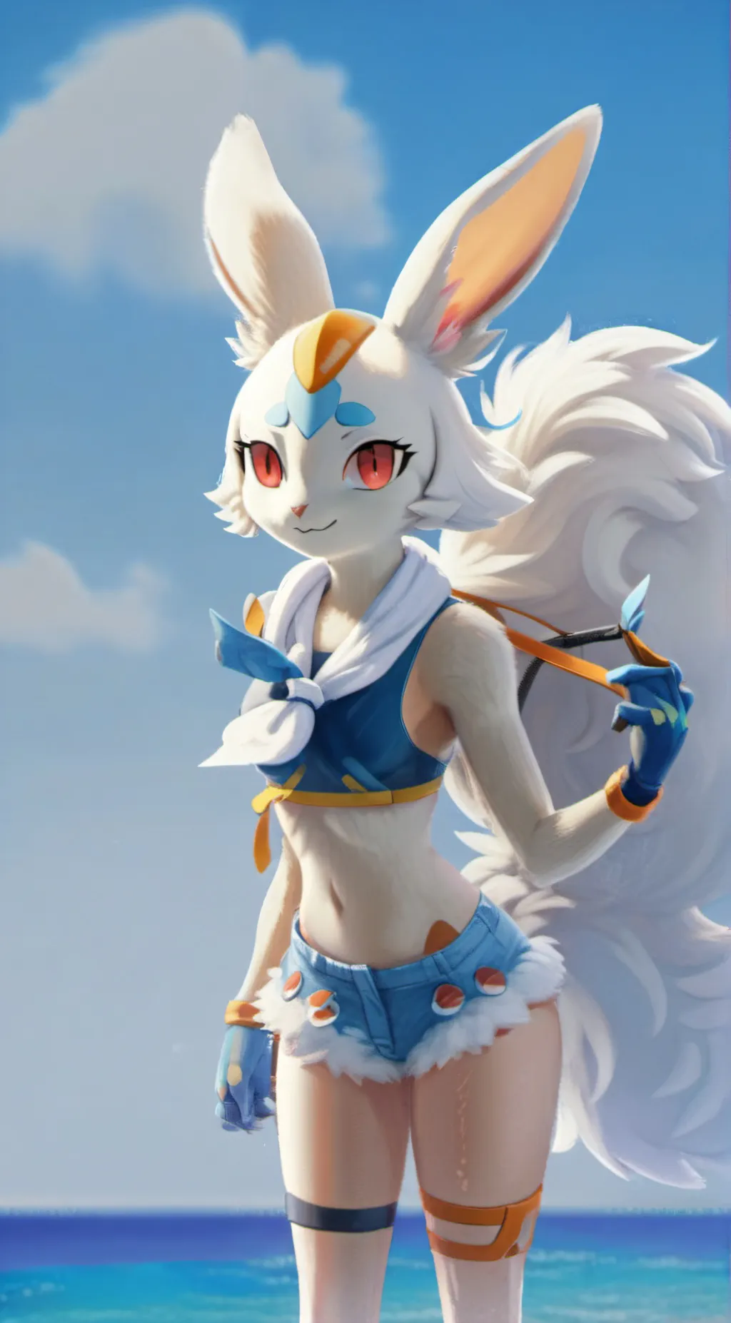 ai character: cinderace (fem) background