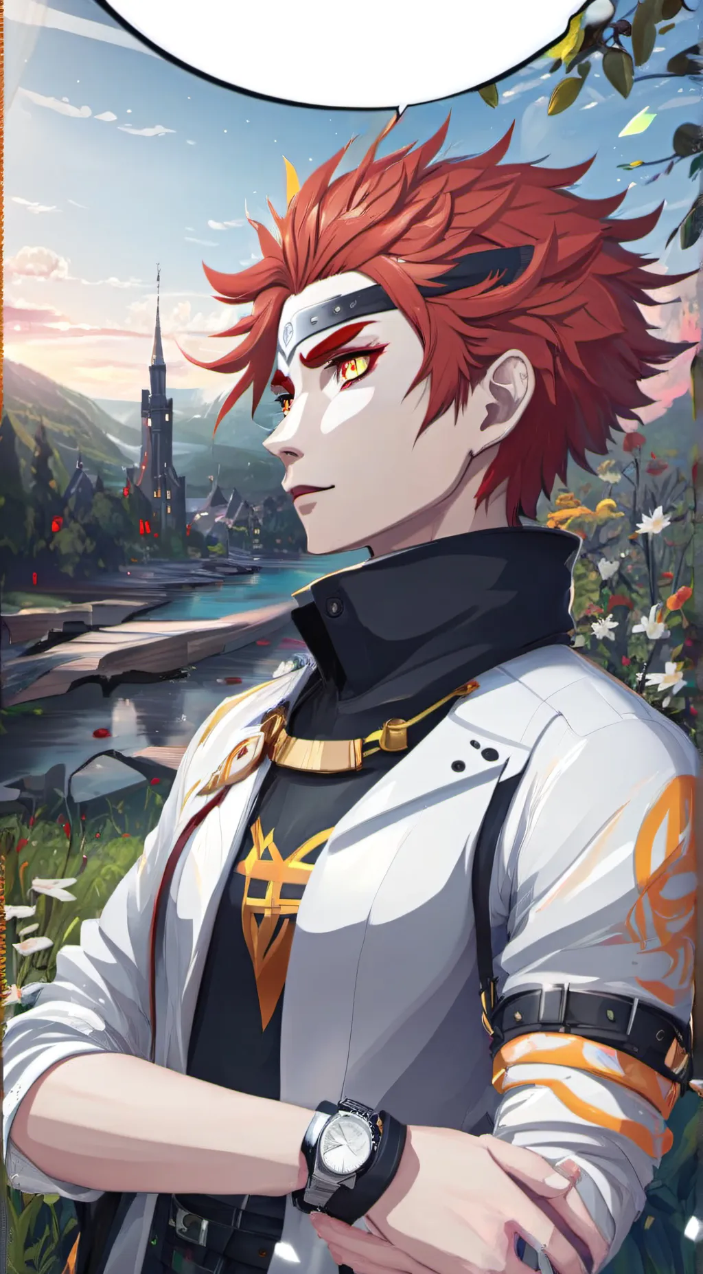 ai character: uppmoon 3 / akaza background