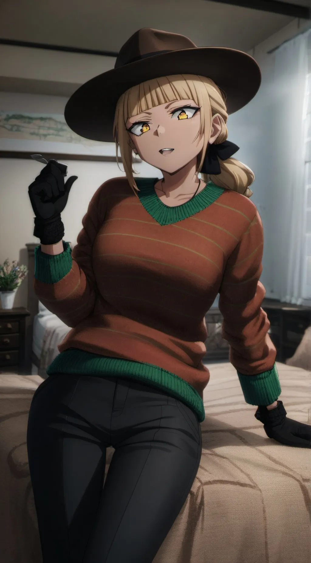 ai character: toga Kruger  background