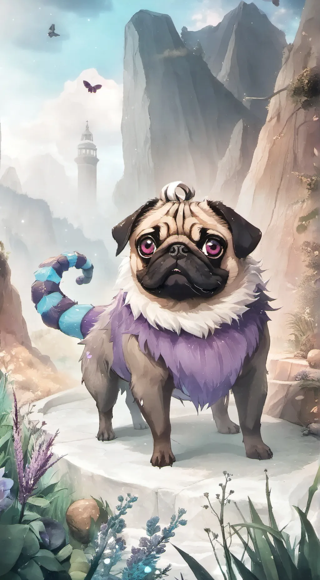 ai character: Pj pugapillar background