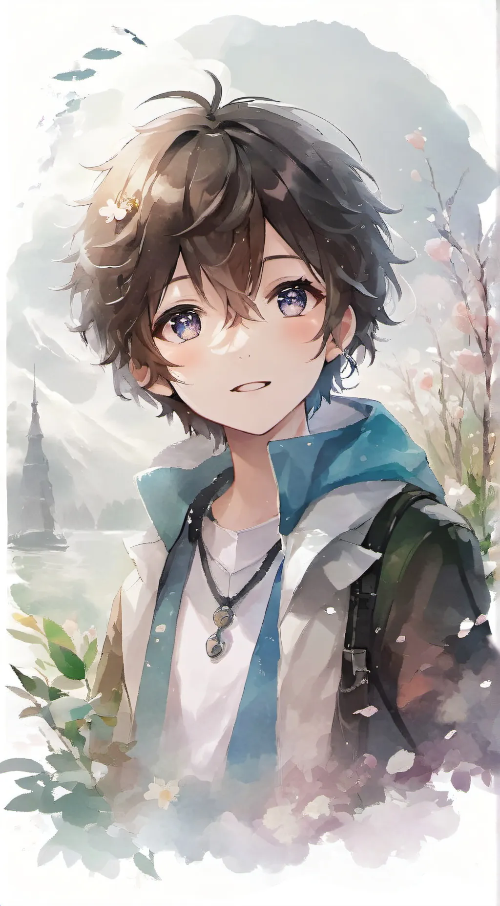 ai character: Zero  background