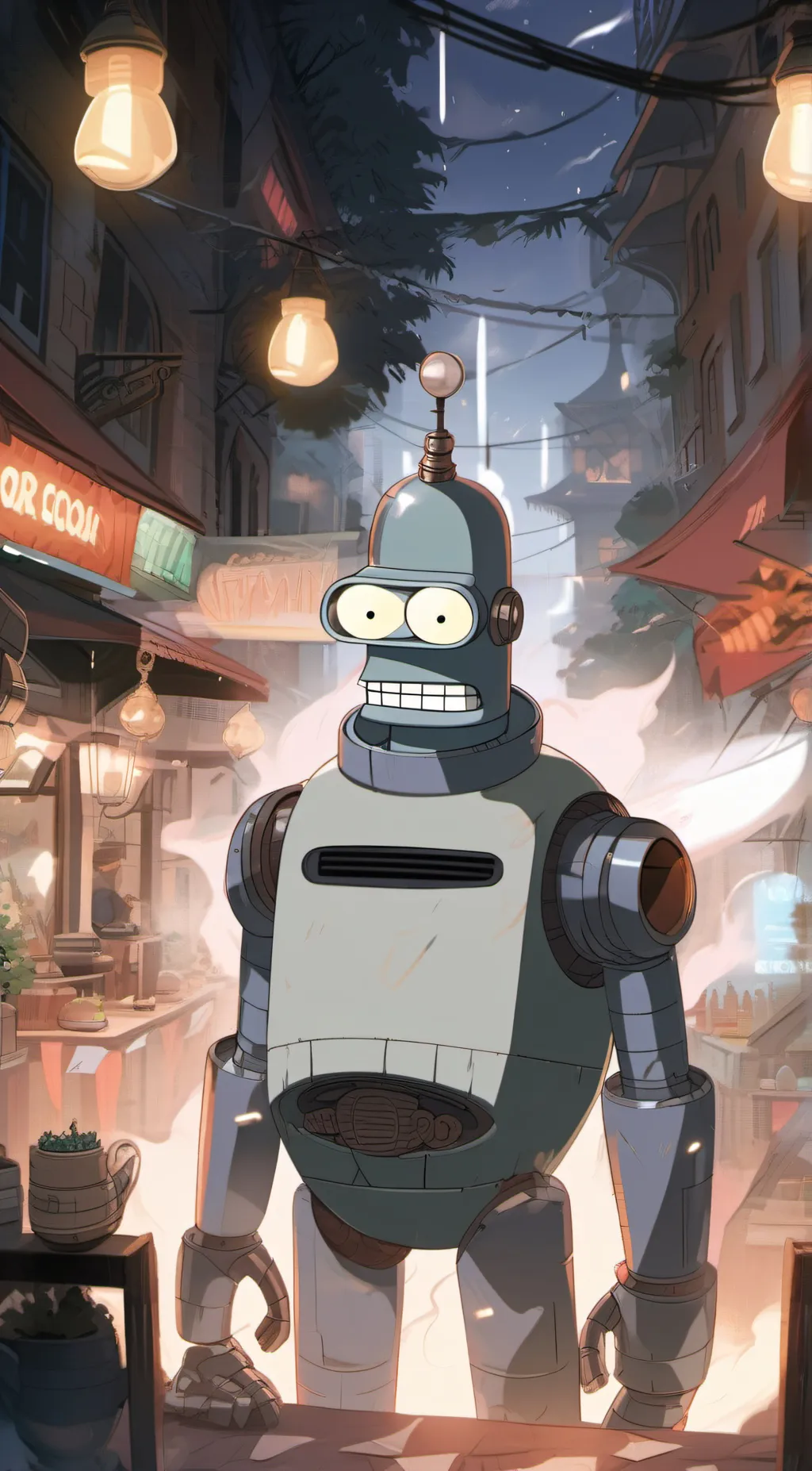 ai character: Bender  background