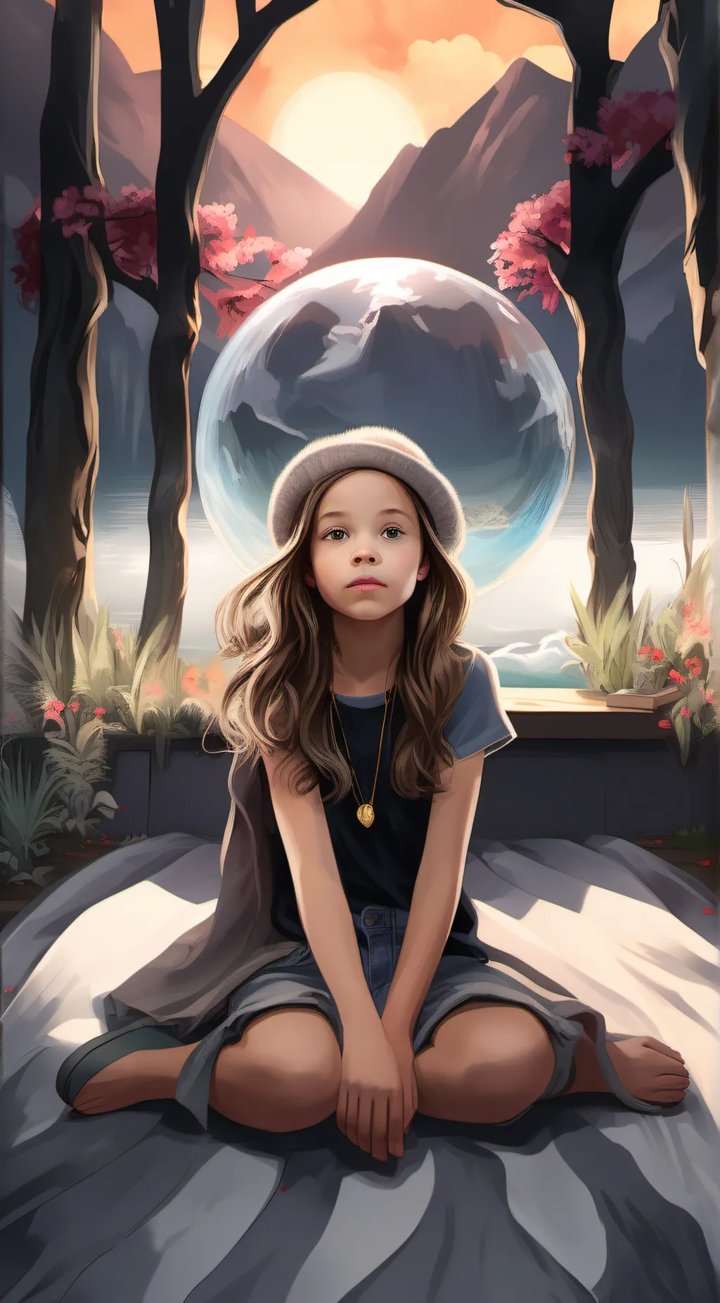 ai character: heroic children background