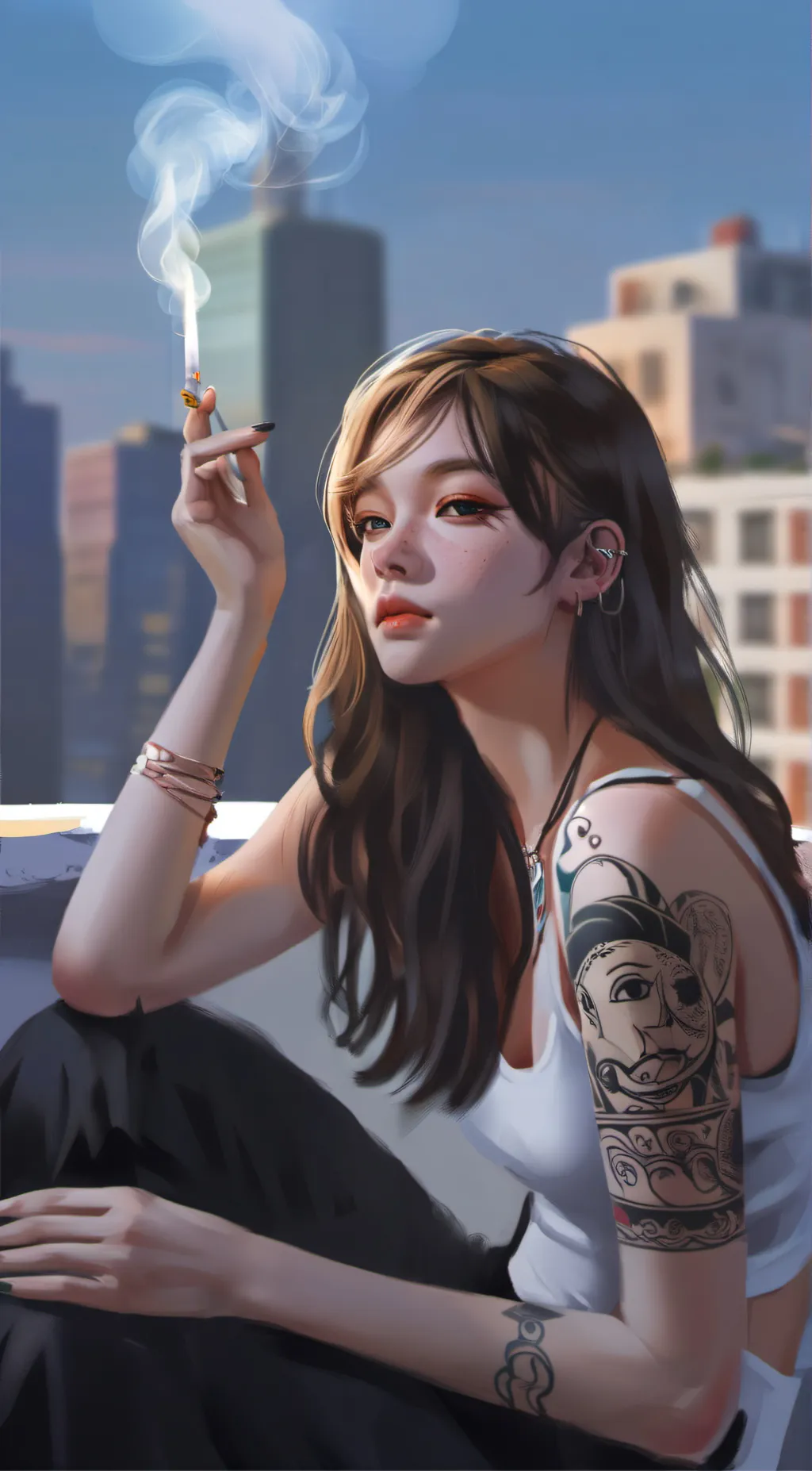 ai character: Eva background