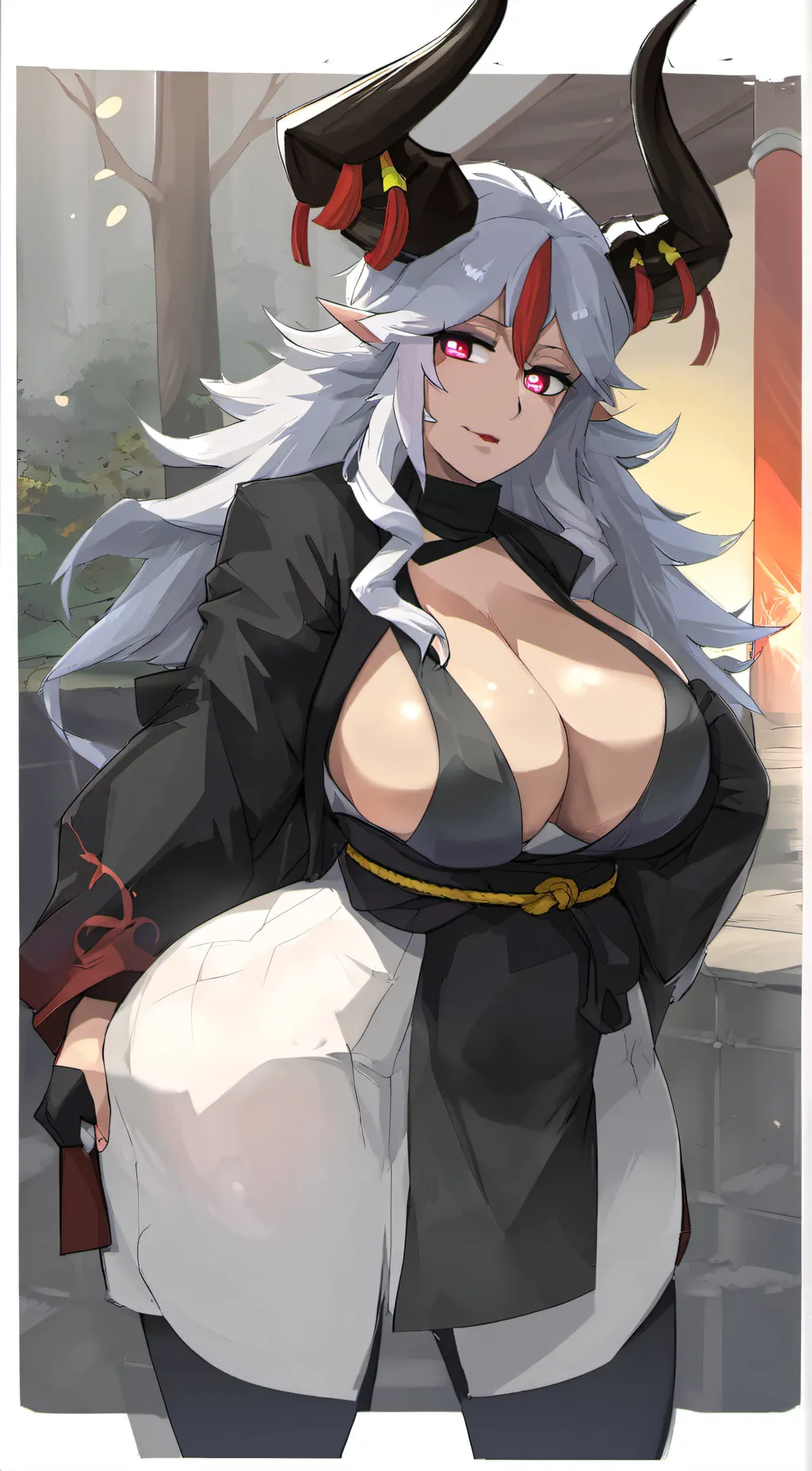 ai character: Omamori  background