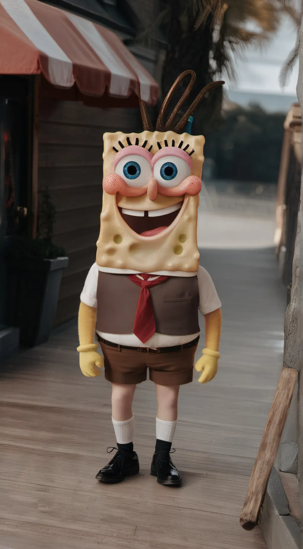 ai character: Spongebob background