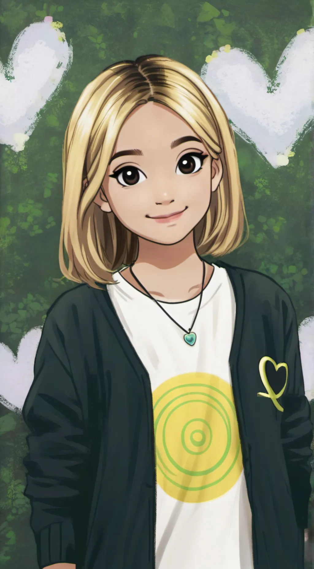 ai character: Hailey  background