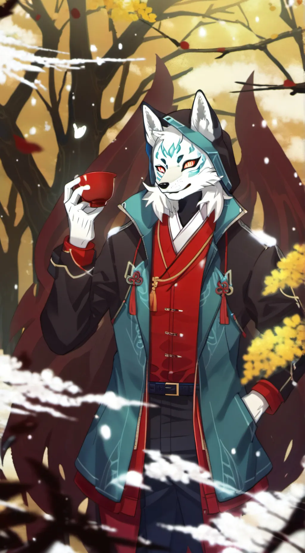 ai character: Kit The Kitsune background