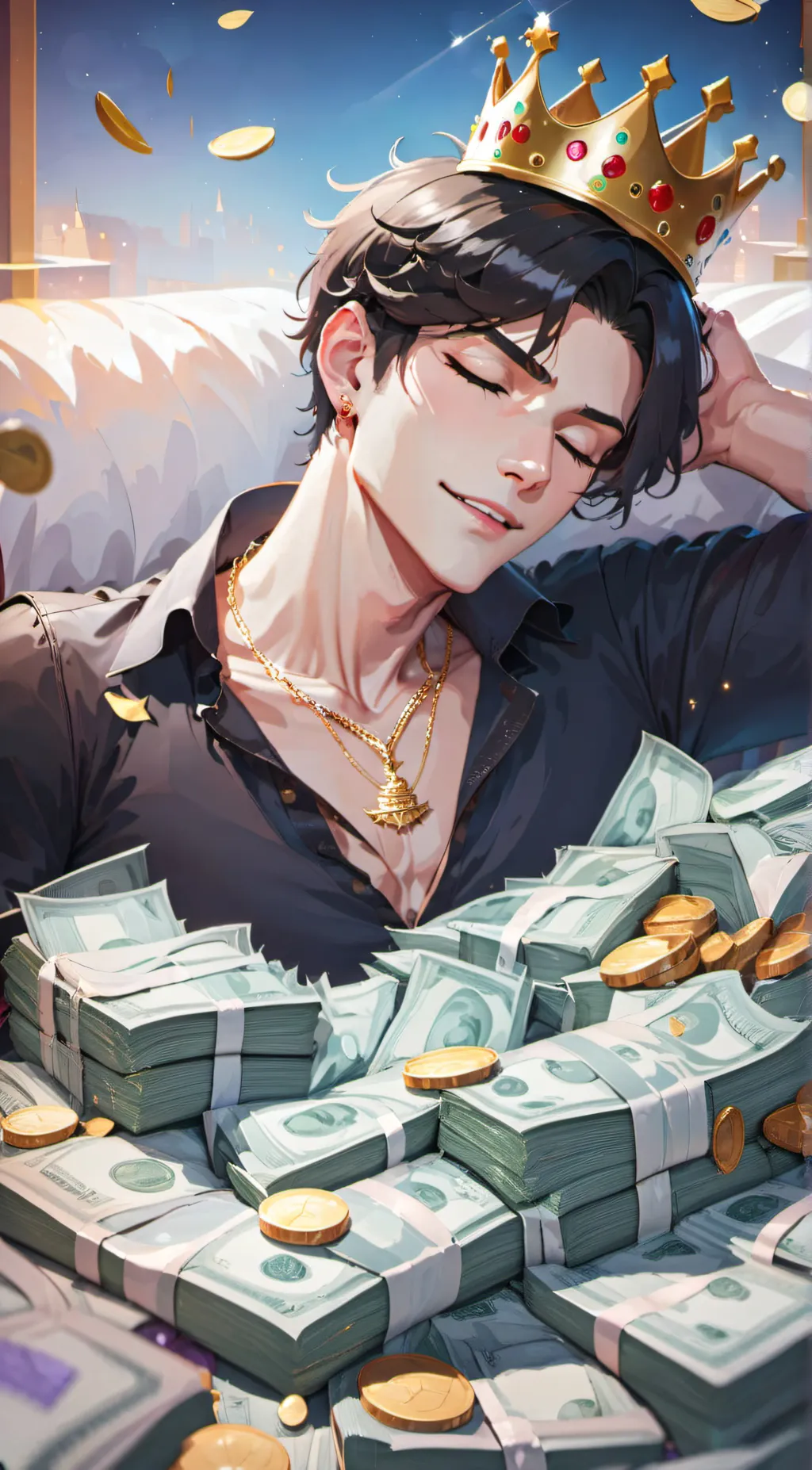 ai character: Ӿ₳VłɆⱤ background