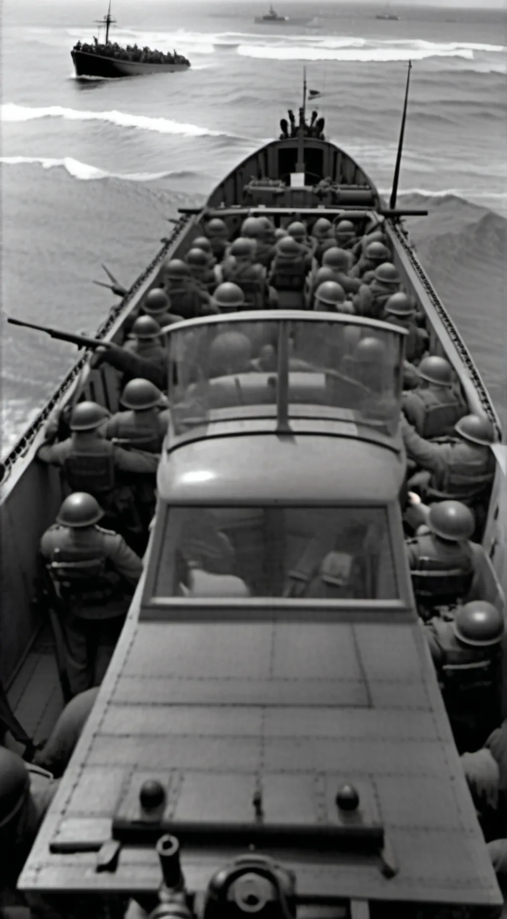 ai character: D-day background