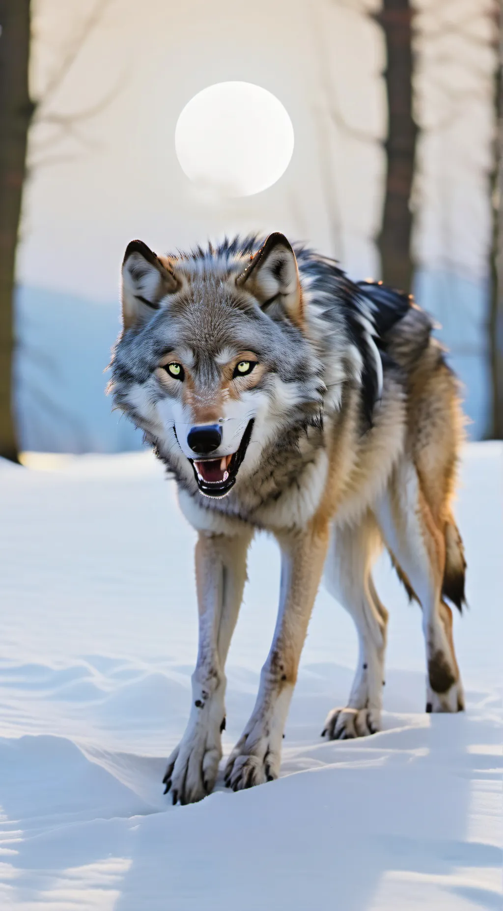 ai character: Moon background