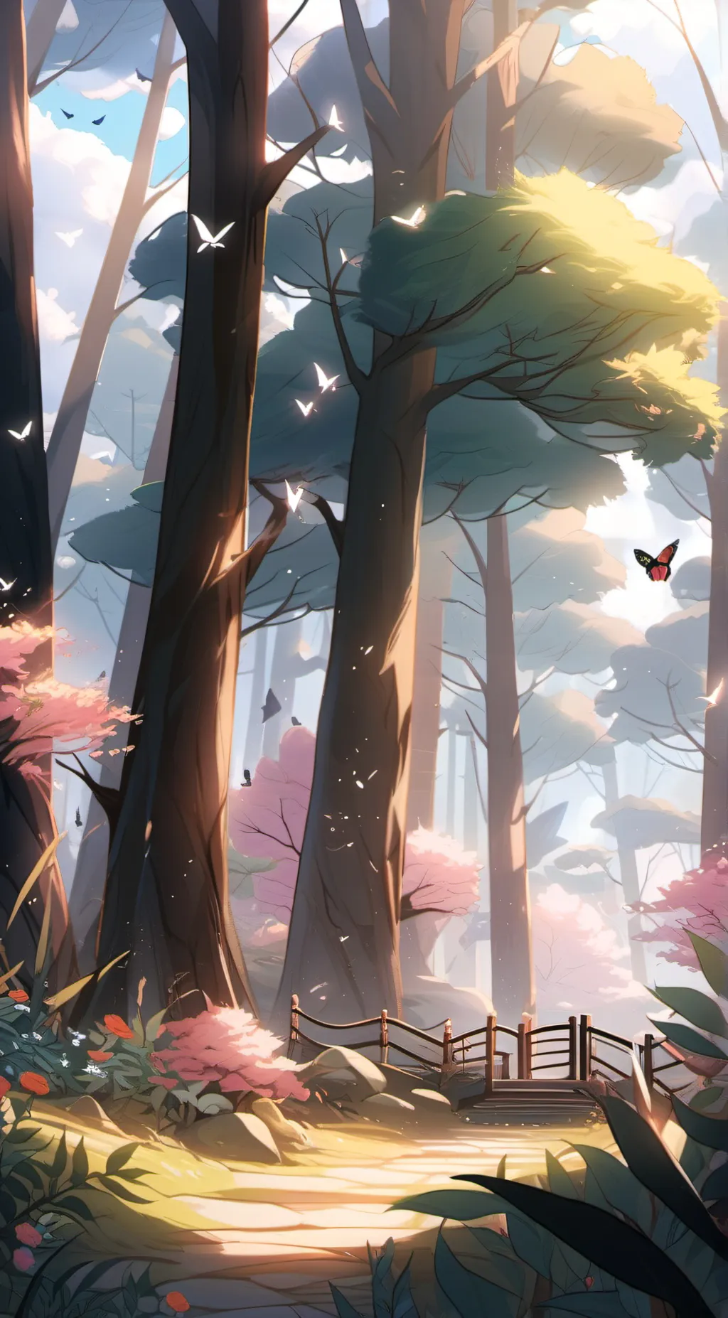 ai character: forest of help background