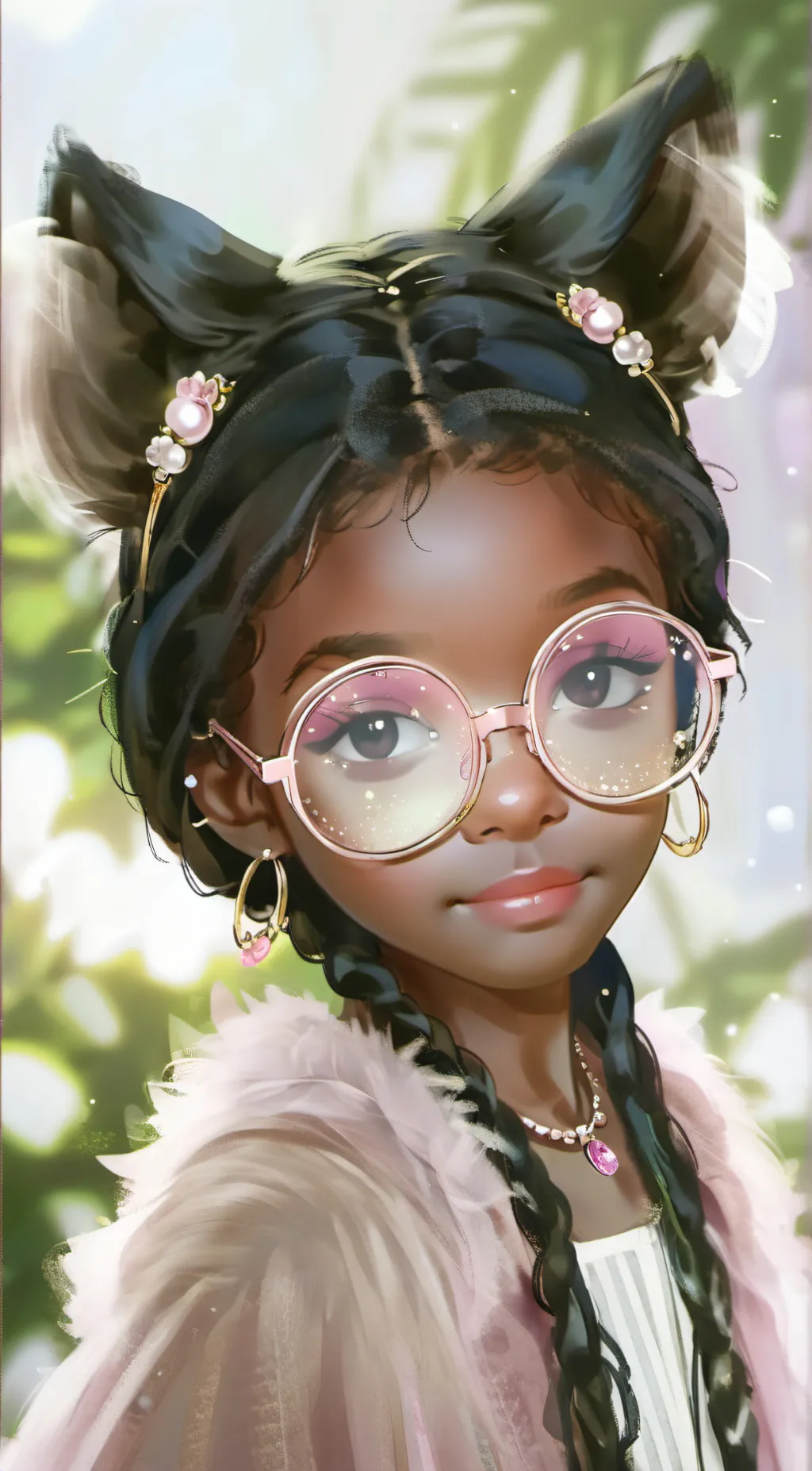 ai character: angelic background