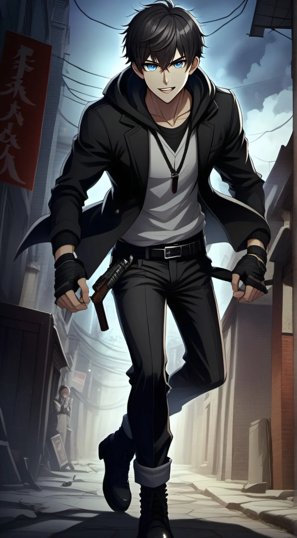 ai character: Damion. (Mafia) background
