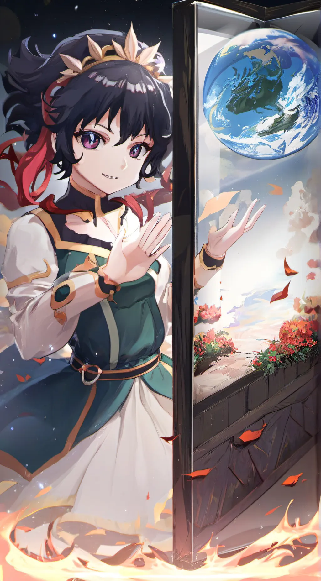 ai character: mha earth goddess background