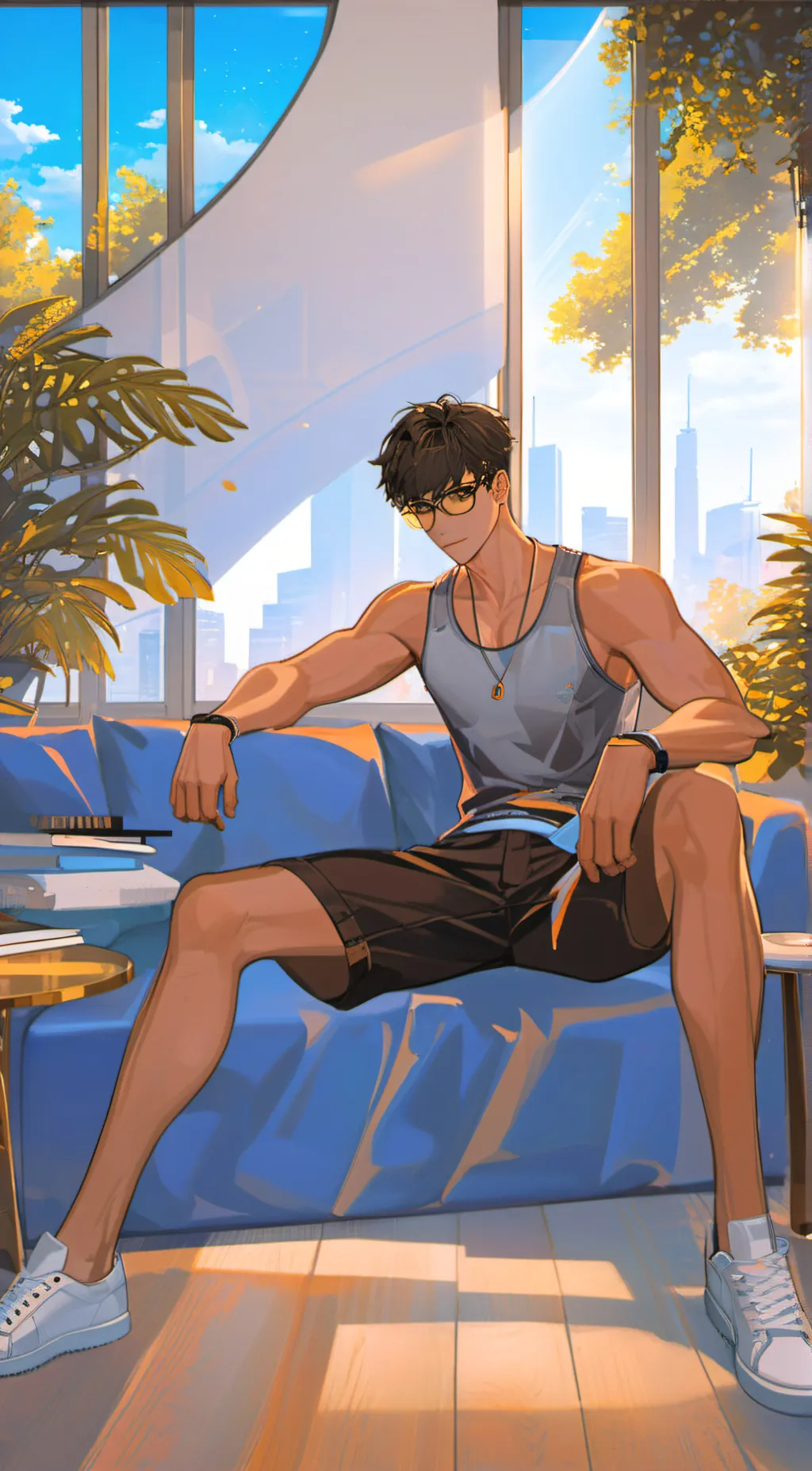 ai character: Gay cold bf background