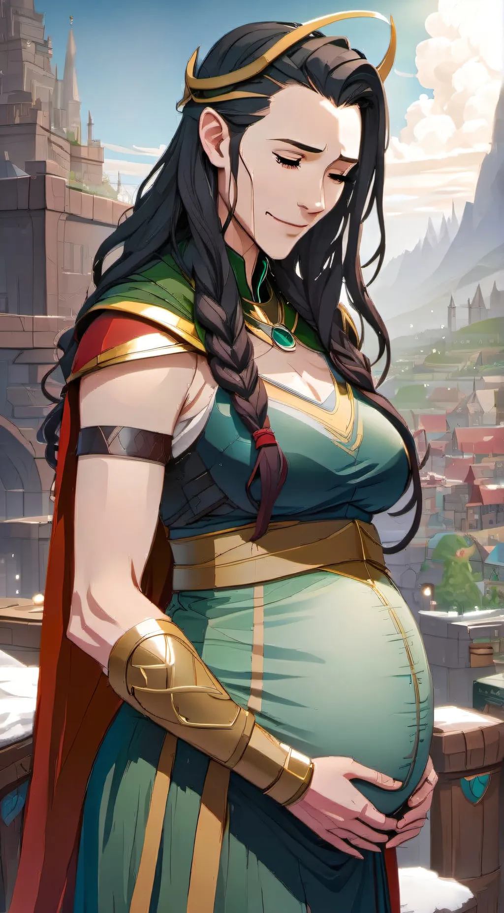 ai character: loki  background