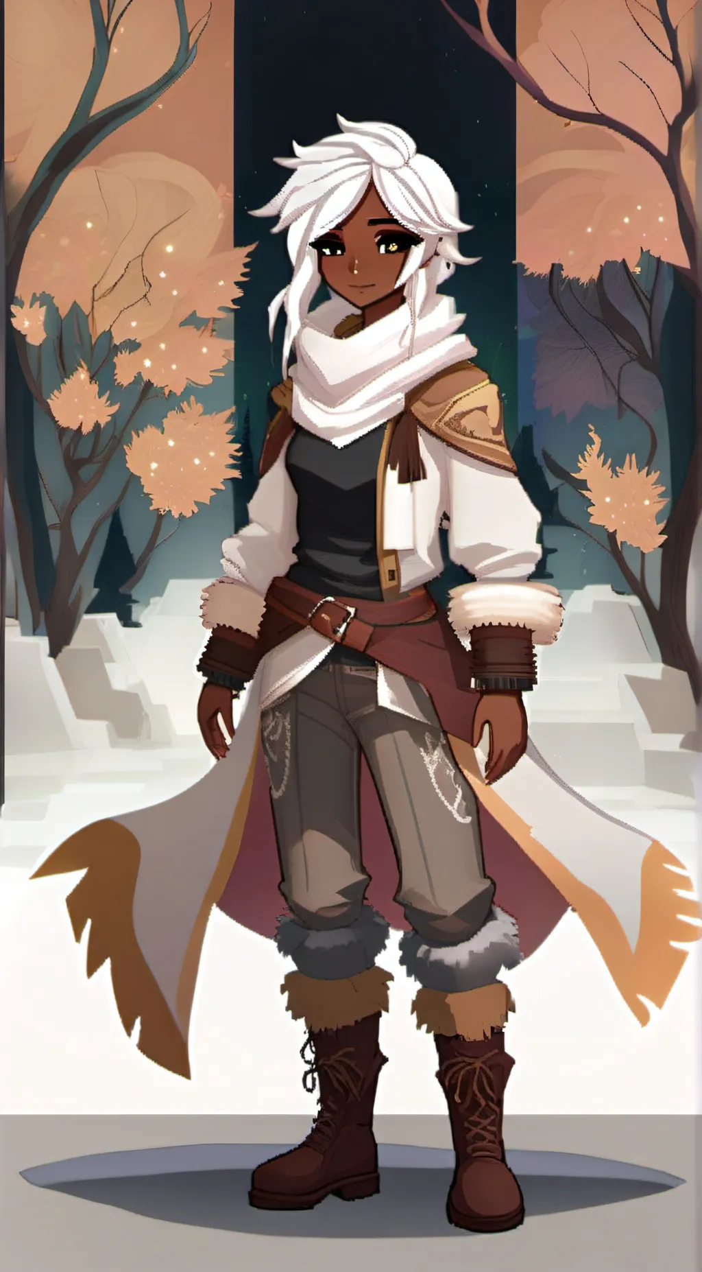 ai character: Andrea  background