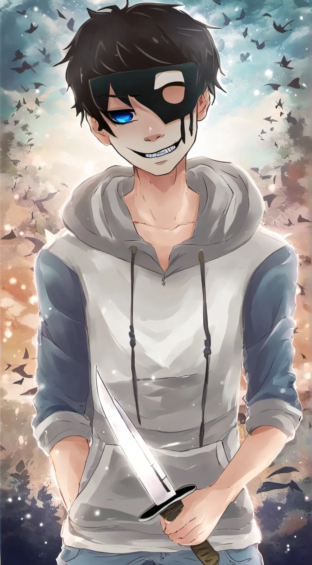 ai character: mha + creepy pasta background