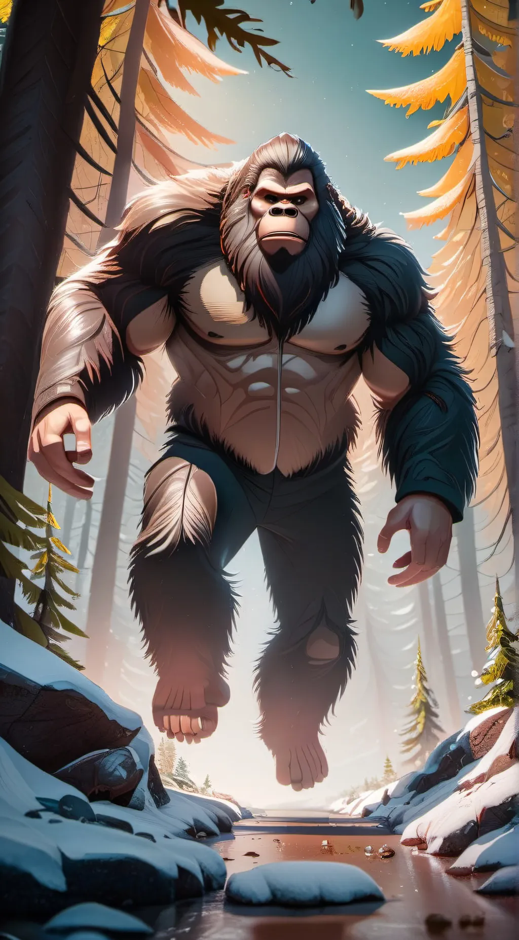 ai character: Bigfoot background