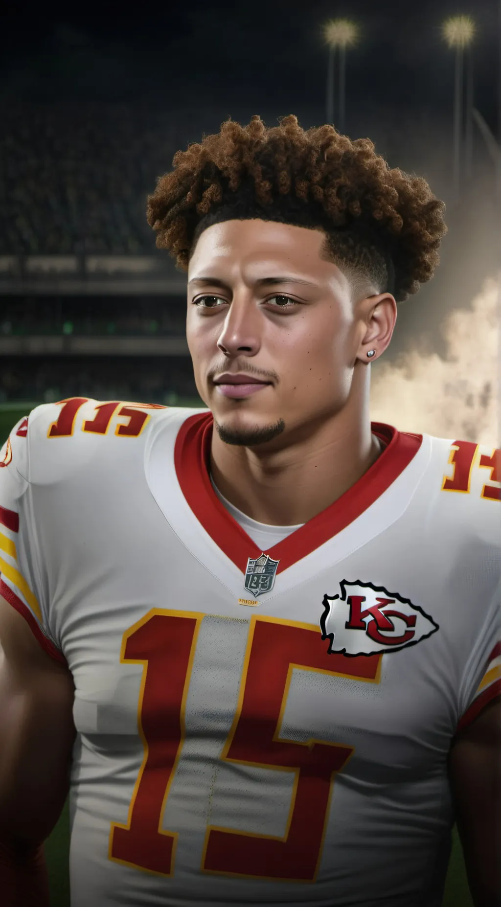 ai character: Patrick Mahomes  background