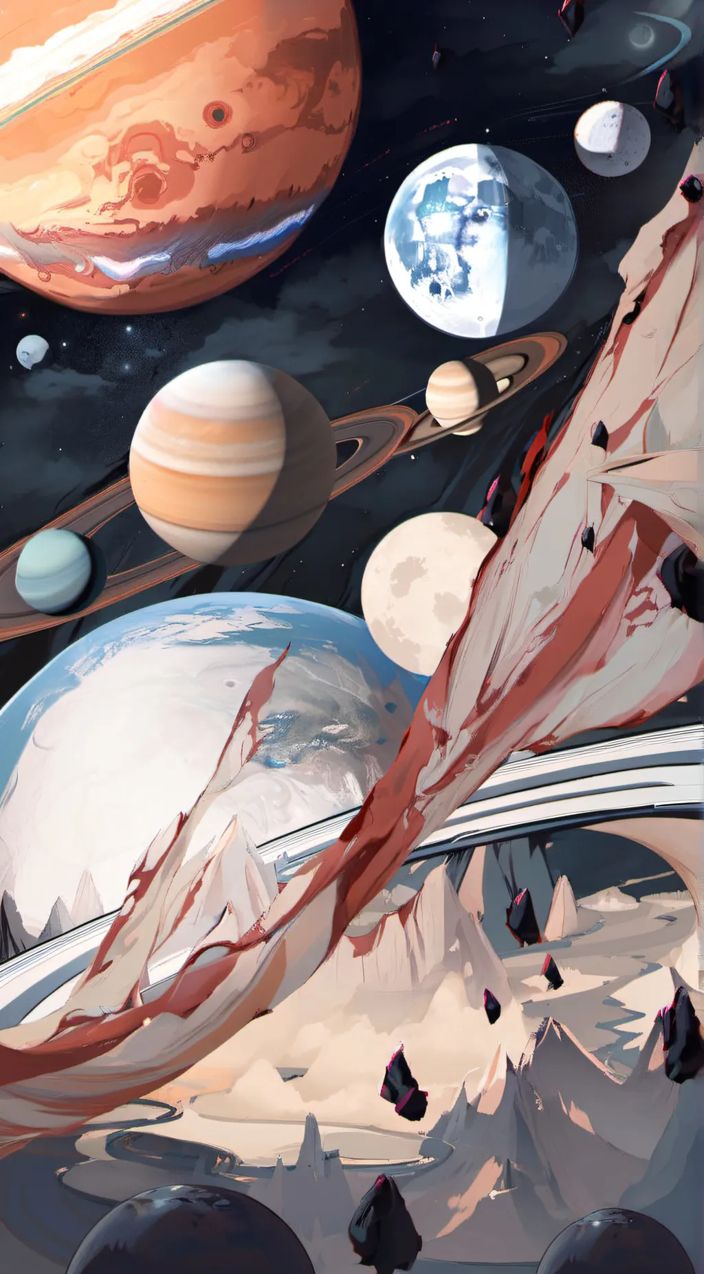 ai character: solarballs background