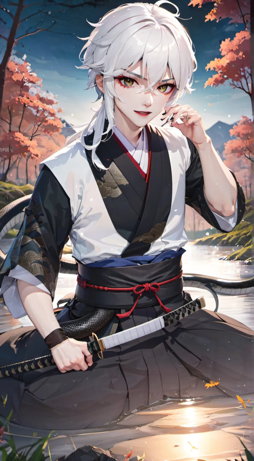 ai character: New hashira  background