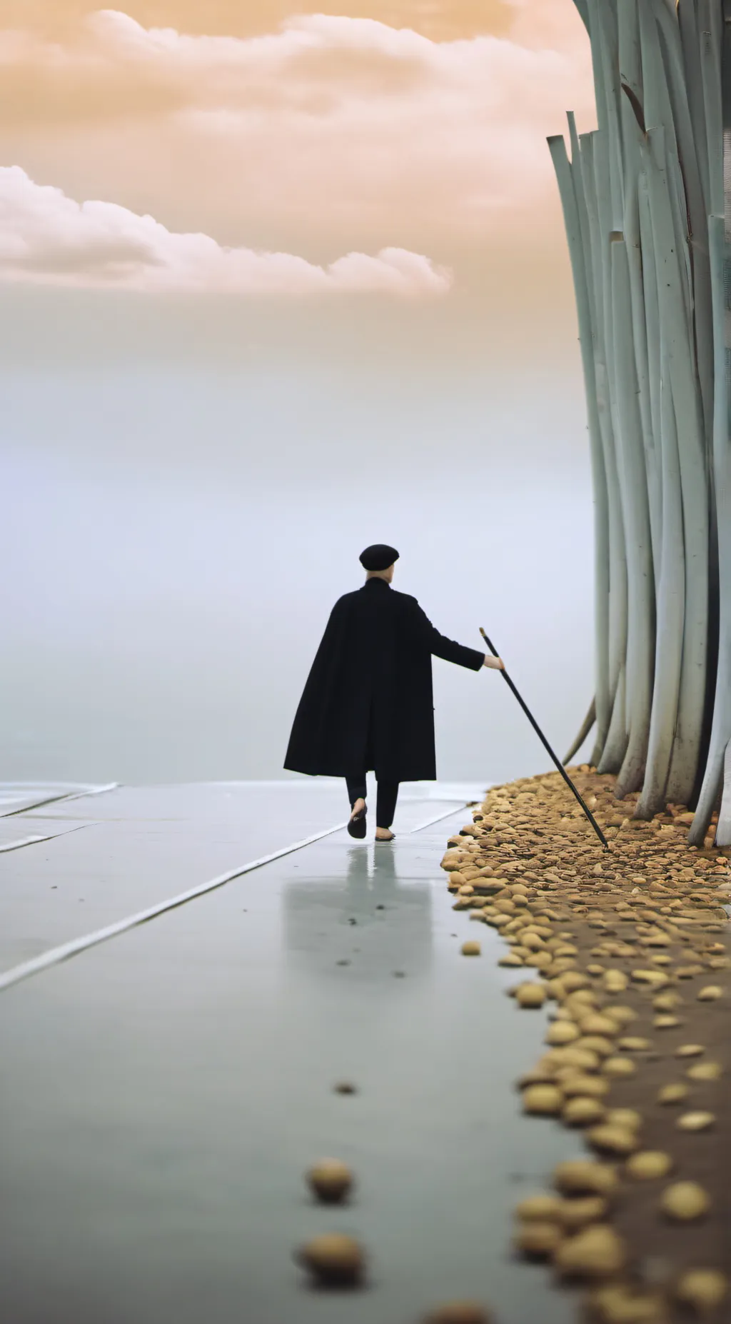 ai character: smiling critters background