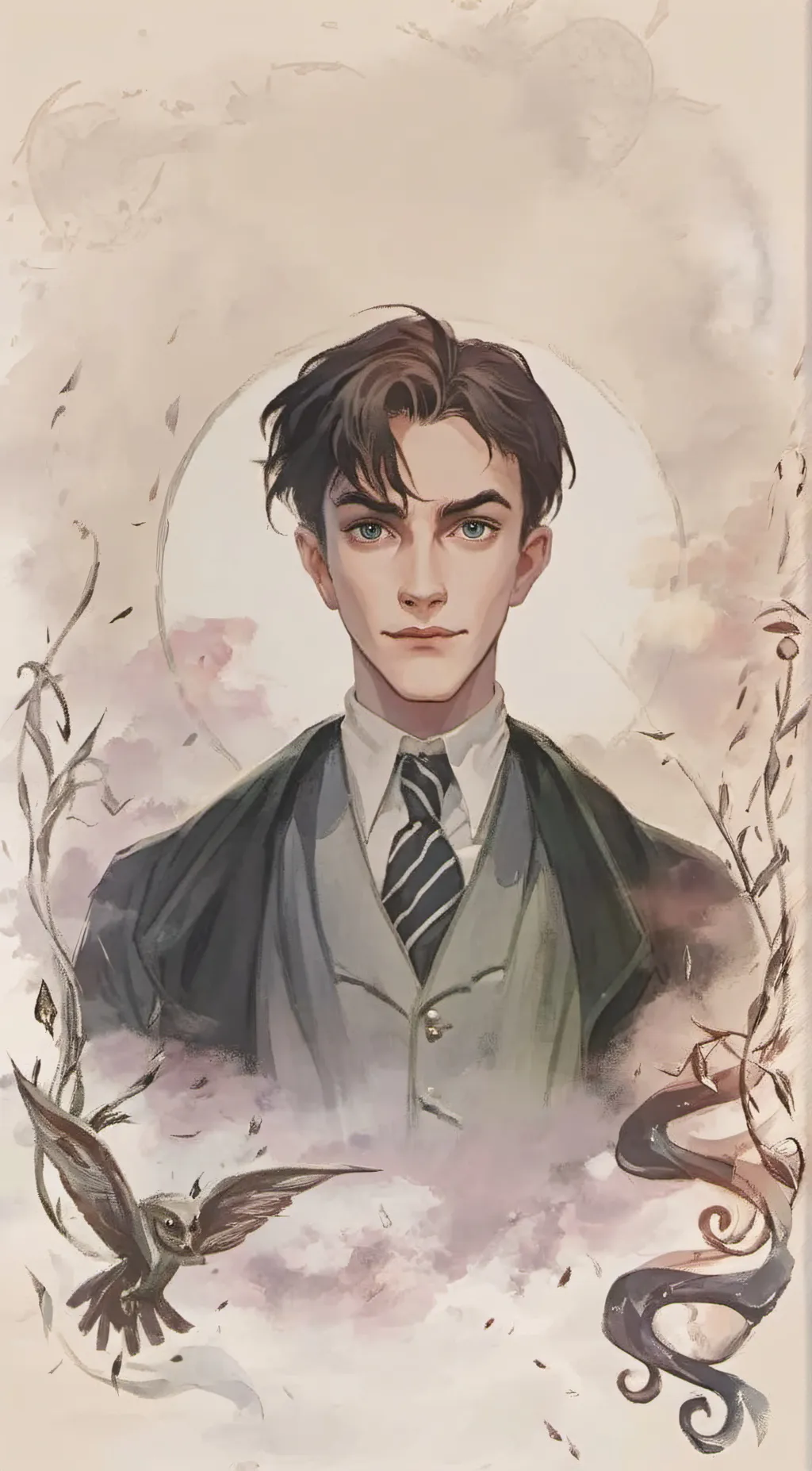 ai character: Tom marvel Riddle  background