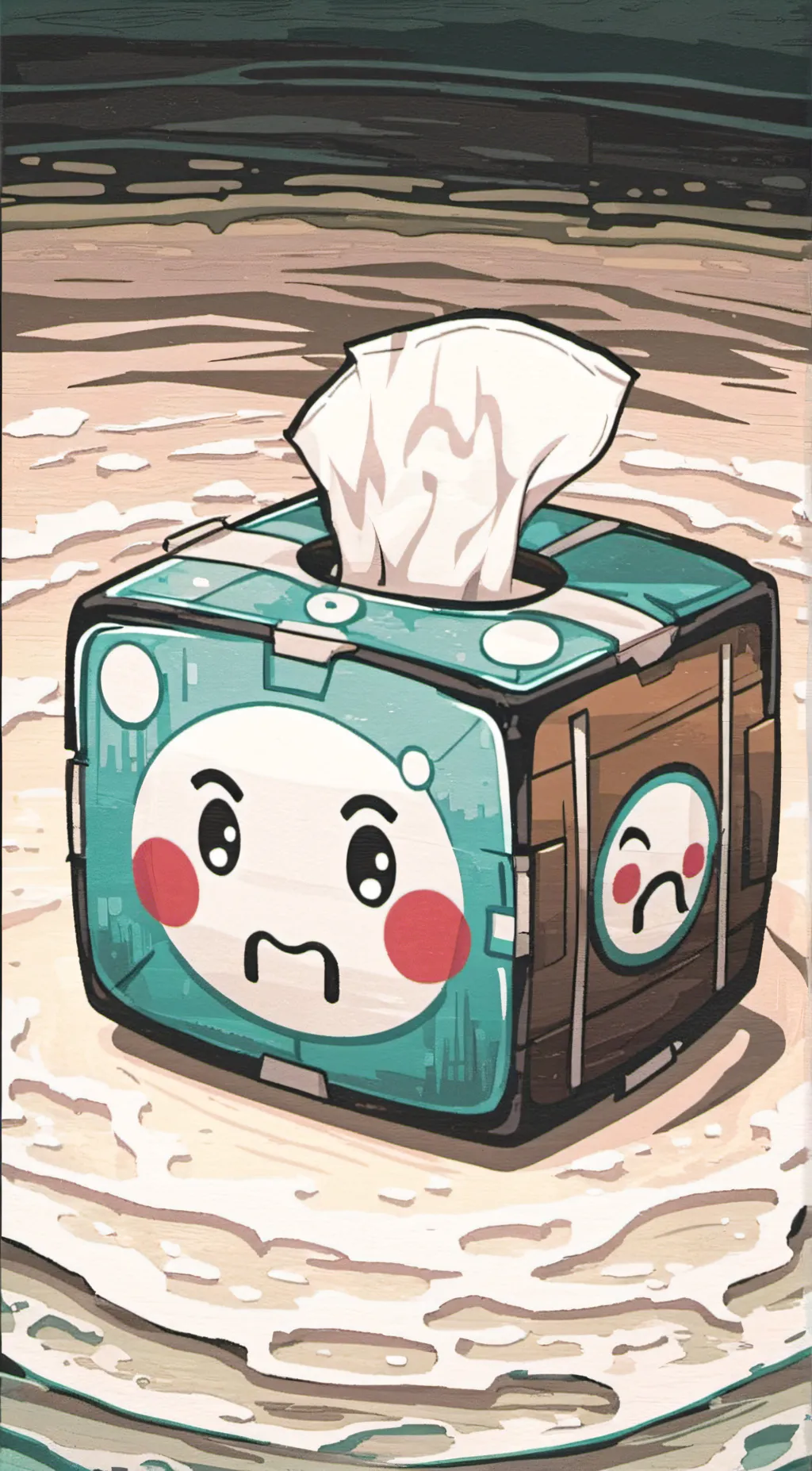 ai character: Tissues background