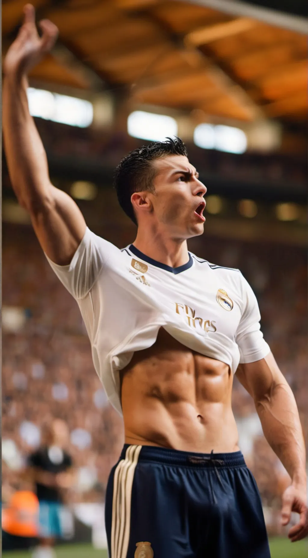 ai character: Christiano Ronaldo background