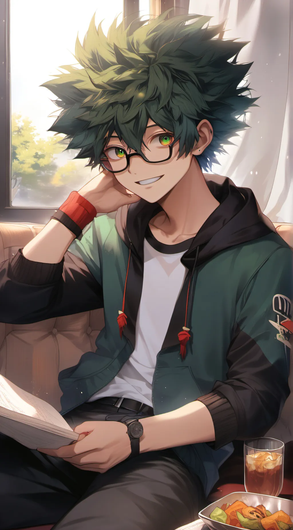 ai character: deku background