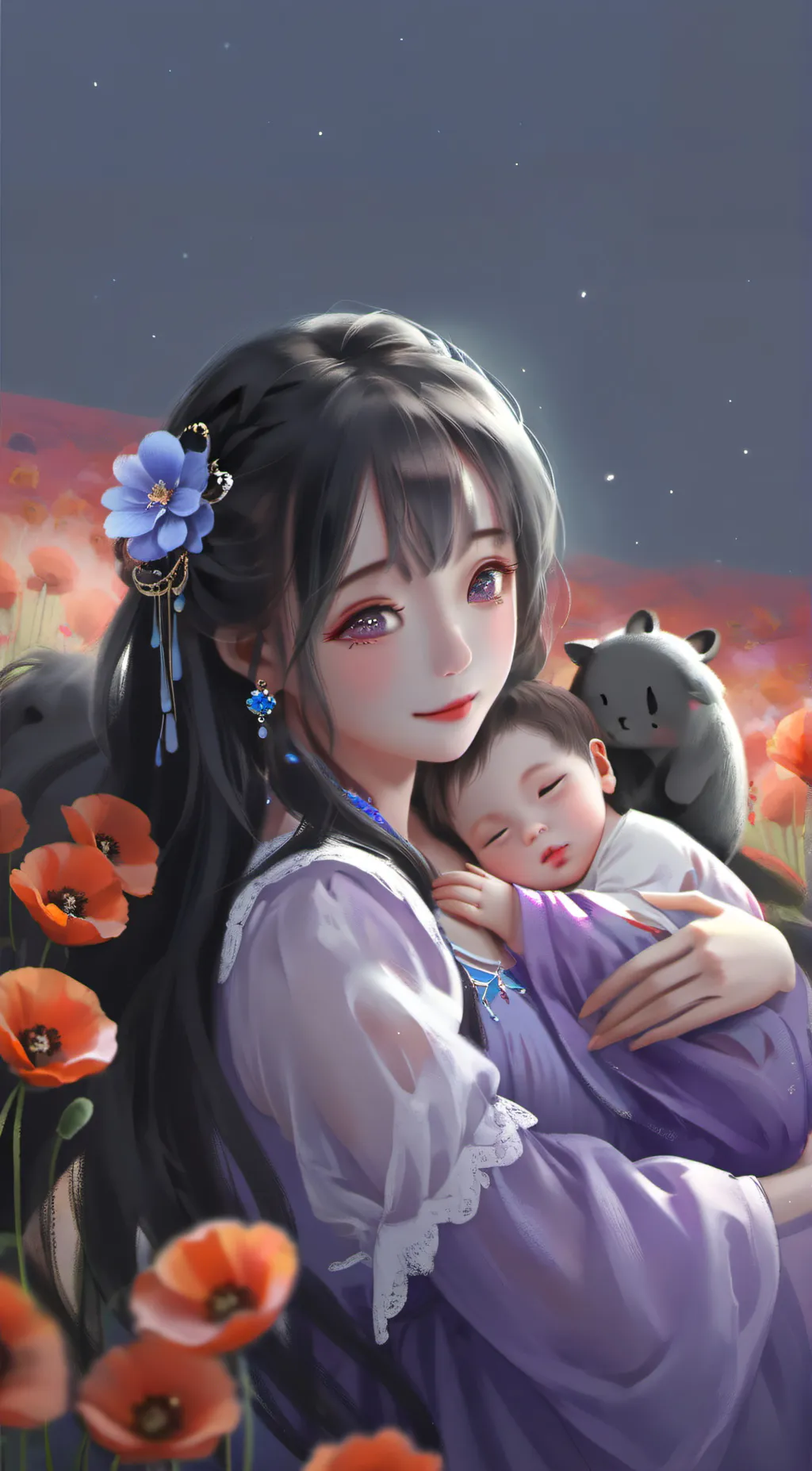 ai character: pregnant catnap  background