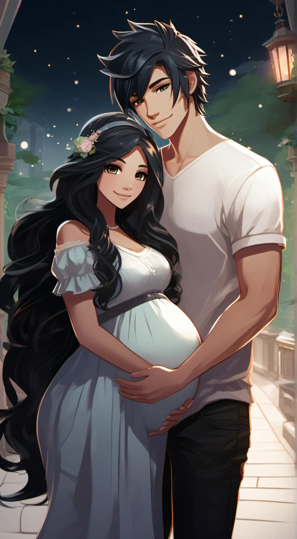 ai character: aron√ and aphmau  background