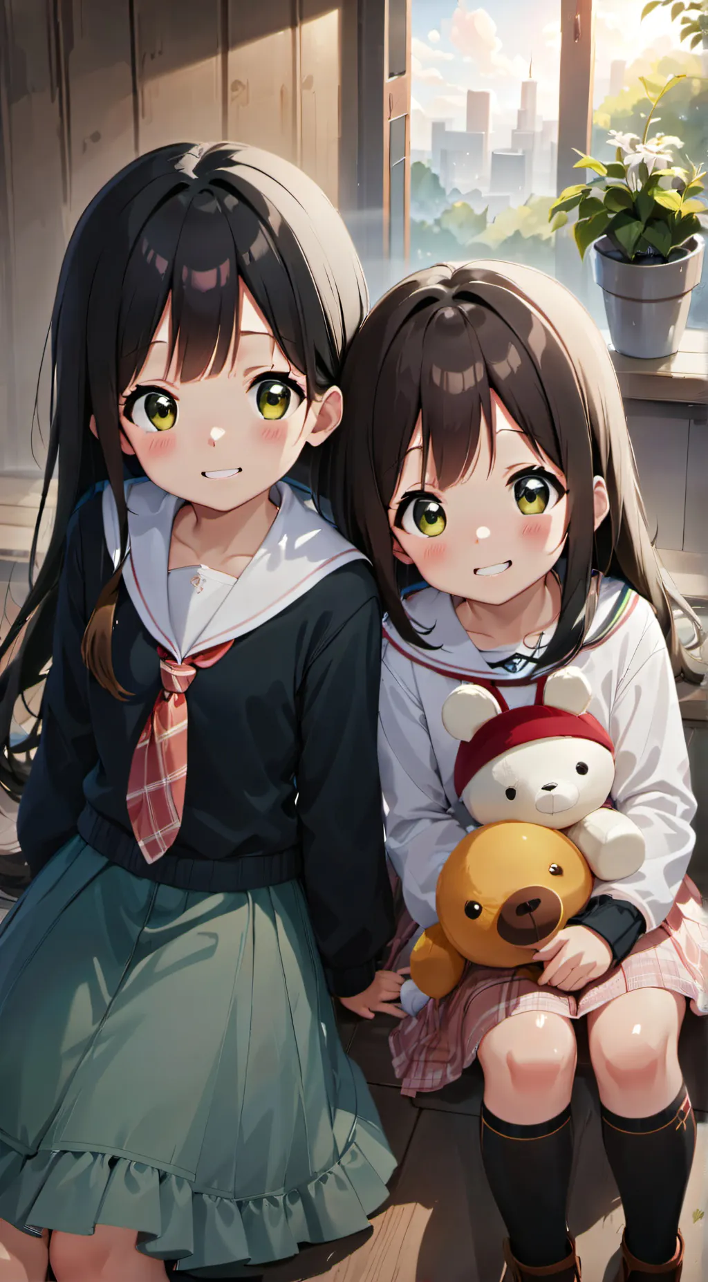 ai character: Mimi & Kiw background