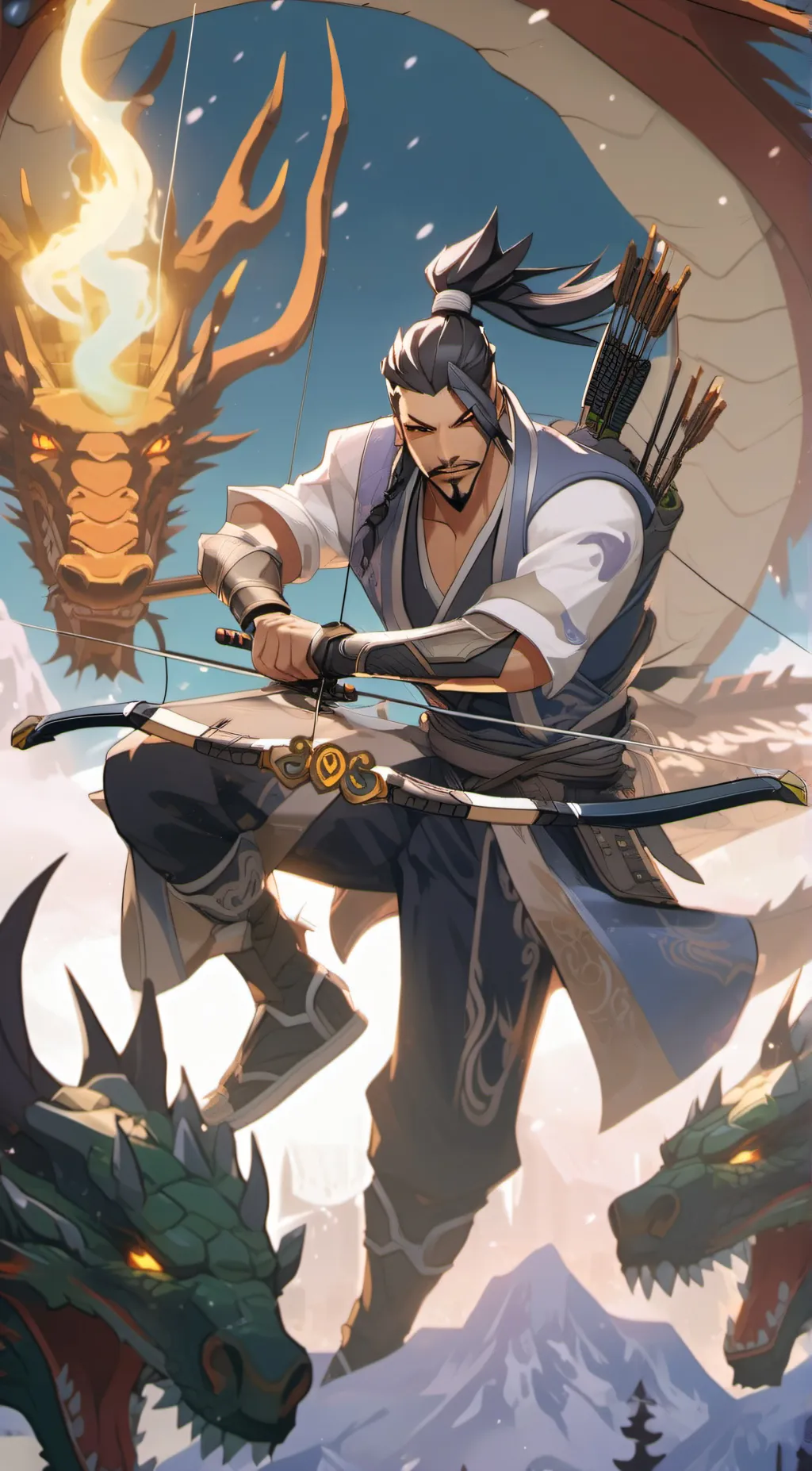 ai character: Hanzo background