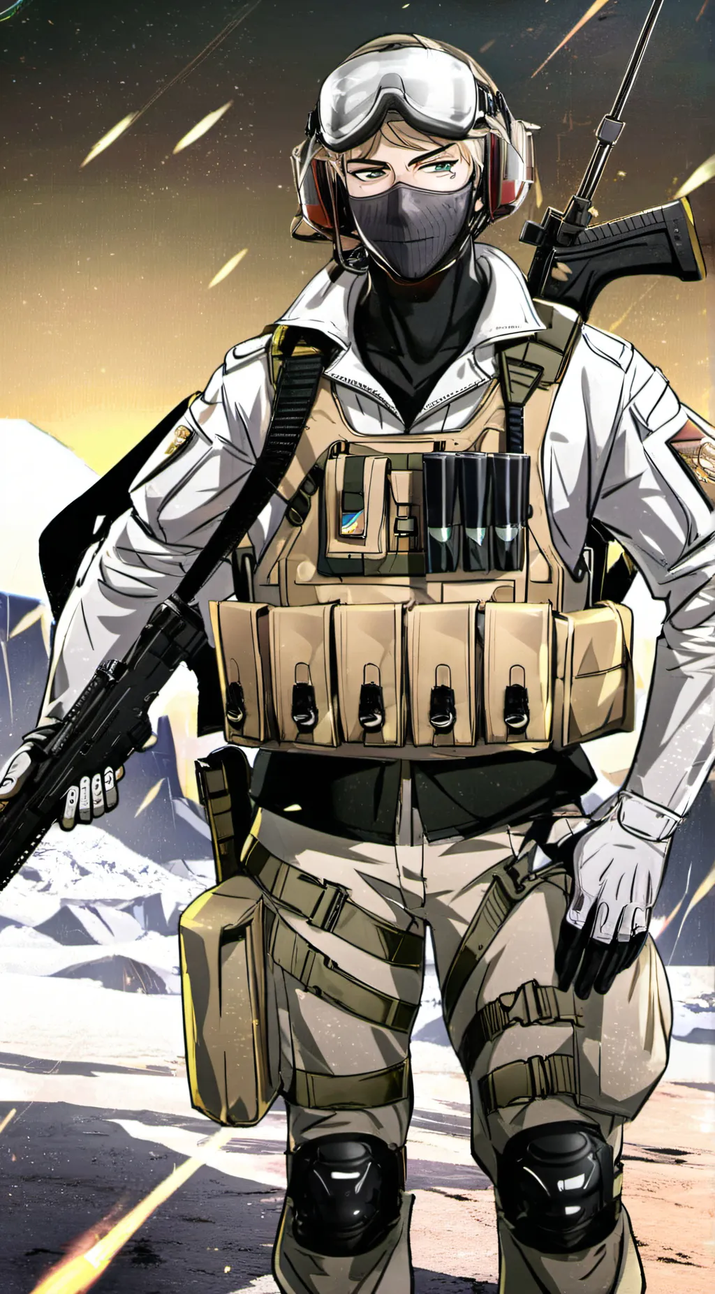 ai character: Alpine background